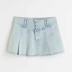 🆕️ Divided H&M Short Low-rise Light Wash Denim Skirt Womens Small